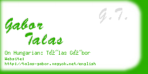 gabor talas business card